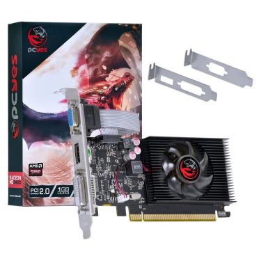 Imagem de Placa de Vídeo PCYes AMD Radeon HD 5450 1GB 64 Bits DDR3 DirectX 11 OpenGL 4.1 - PJ54506401D3LP