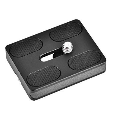 Imagem de Placa de liberação rápida, placa de tripé universal PU50 Arca com parafuso de 0,6 cm, adaptador de montagem de grampo de liberação rápida de 50 mm, padrão Arca Swiss para câmera SLR de cabeça esférica