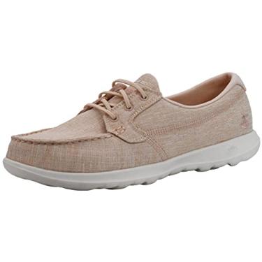 Imagem de Skechers Womens Go Walk Lite - 15433 Boat Shoe, Light Pink, 8.5 M US