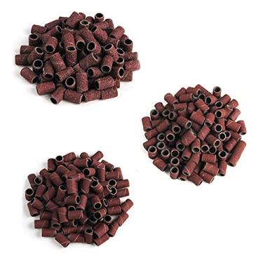 Imagem de SHENGANG Kit de lixamento de tambor de 50 peças 80 120 180 brocas de prego ferramentas abrasivas, apto para acessórios dremel ferramentas rotativas de haste de lixa, 180