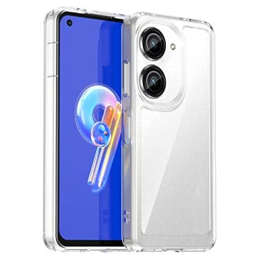 Imagem de HONGYAN Capa de telefone Para ASUS ZenFone 9 Colorful Series Acrylic + TPU Case Telefone Capa protetora