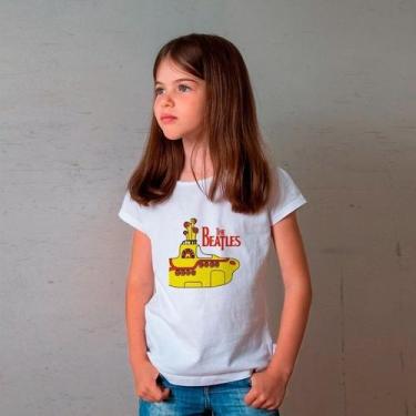 Imagem de Camiseta Infantil Beatles Yellow Submarine Branca