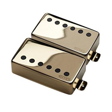 Imagem de EMG Conjunto de captadores Humbucker, ponte e pescoço, 57/66, dourado