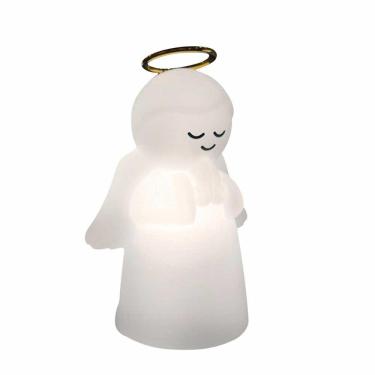 Imagem de Luminária Infantil - Led e Fluorescente - Anjo - Branca - DecorFun