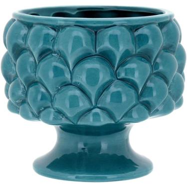 Imagem de CACHEPÔ 15x16x16cm CERÂMICA AZUL