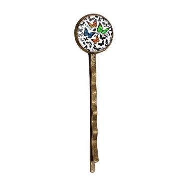 Imagem de Vintage Scope of butterflies Retro Metal Hair Bobby Pin Headwear