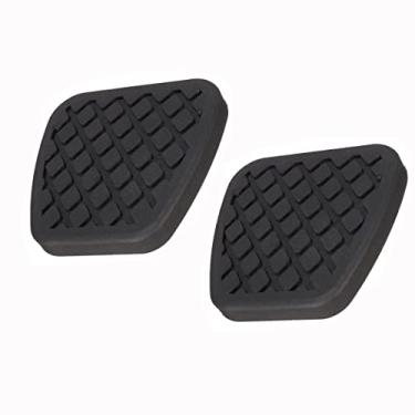 Imagem de 2 peças 60 x 62 mm borracha carro freio embreagem pedal capa para Honda