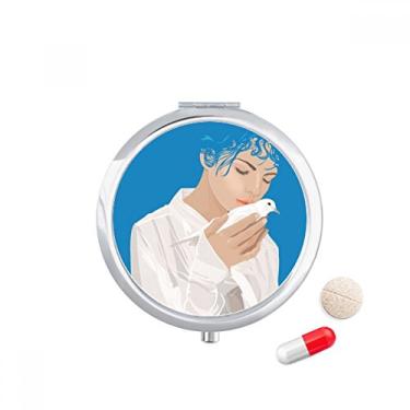 Imagem de Blue Peace Girl Caixa de armazenamento de remédios com estampa anti-guerra
