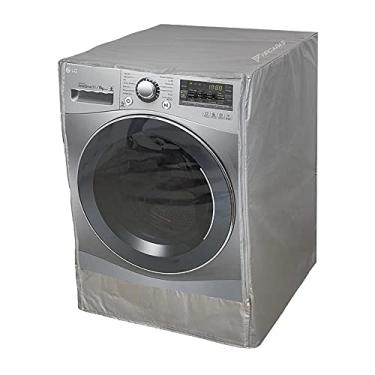 Imagem de Capa Para Lava E Seca LG 11 Kg Impermeável Abertura Frontal Transparente Cinza