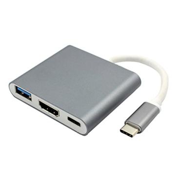Xiwai USB 3.1 Type C to HDMI HDTV Dual USB HUB OTG USB-C Female Charger Adapter for Laptop 