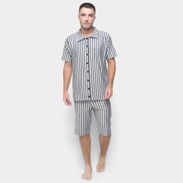 Imagem de Pijama Volare Curto Casual Listrado Masculino