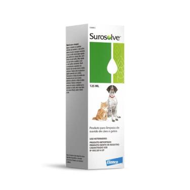 Imagem de Elanco Surosolve Limpador Auricular para Cães e Gatos - 125 mL