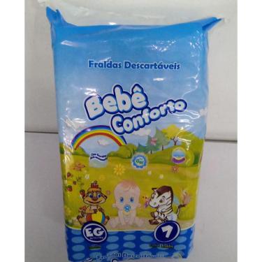 Imagem de Fralda Infantil Bebe Conforto Mini Eg C/07