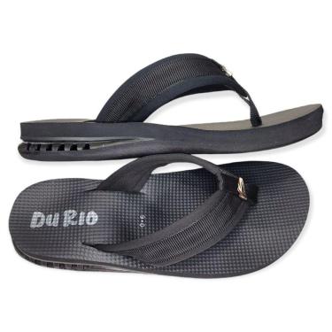 Imagem de Chinelo DuRio Ultra Premium Neo Black Para Esporão e Fascite