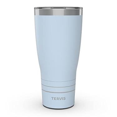 Imagem de Tervis Copo de viagem Traveler revestido com pó de aço inoxidável com parede tripla mantém as bebidas frias e quentes, 850 g, lua azul