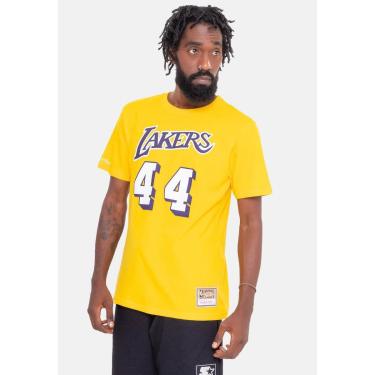 Imagem de Camiseta Mitchell & Ness Name And Number Jerry West Los Angeles Lakers Masculino-Masculino