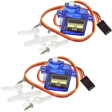 Imagem de Kit com: 2x Micro Servo Motor 9G SG90 controle de posição para arduino, esp, raspberry