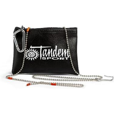 Imagem de Tandem Sport Conjunto de rede de voleibol com bolsa – Corrente de medida de rede de voleibol – 4 alturas de rede pré-definidas para voleibol masculino, feminino, estudante e júnior – Equipamento de