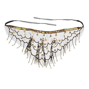 Imagem de Colaxi Trajes de Carnaval de Halloween Da Índia com Véu Do Ventre Trajes de Dança, Preto, como descrito