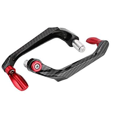 Imagem de Alavanca de embreagem de motocicleta, protetor de guidão CNC universal de 22 mm de 22 mm, protetor de freio e embreagem de liga de alumínio (vermelho)