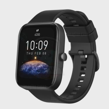 Imagem de Smartwatch Amazfit Bip 3 Pro 1.69 caixa de plástico preta, pulseira black