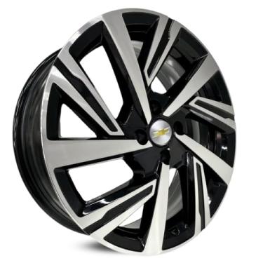 Imagem de 4 RODAS KR S46 ONIX CORSA MONTANA/ARO 15X6 / (4X100) ET38 cor:preta Diamantada