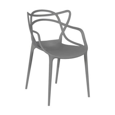 Imagem de Kit 6 Cadeiras Allegra - Cinza Escuro - Império Brazil Business