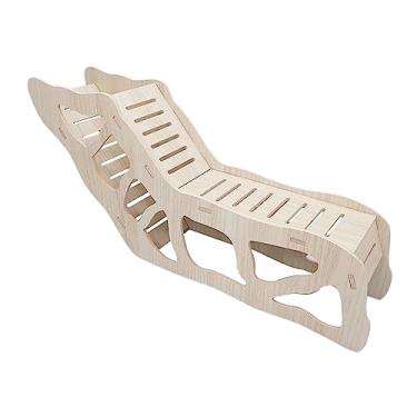 Imagem de WeiLaiKeQi Hamster de madeira Hamster Habitat Gerbils Hamster Peep Shed Escalada Toy Hamster House Hideouts for Rat, Small Pets, Peeping Hide, Estilo B 45x19,5cm