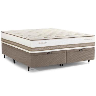 Imagem de Cama Box Baú King Herval Spettácolo, Molas Ensacadas, 81x193x203 cm