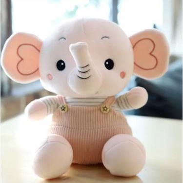 Imagem de Elefante De Pelúcia De Macacão Muito Fofinho 22Cm