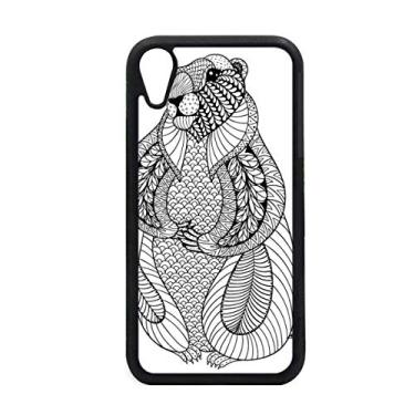 Imagem de Capa com imagem de rato grande animal para iPhone XR para proteção de telefone Apple