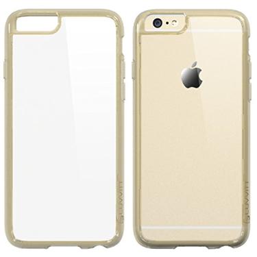 Imagem de Capa para iPhone 6s Plus, LUVVITT [Clearview] Capa traseira híbrida resistente a arranhões com amortecedor de absorção de choque para Apple iPhone 6/6s Plus - Ouro champanhe