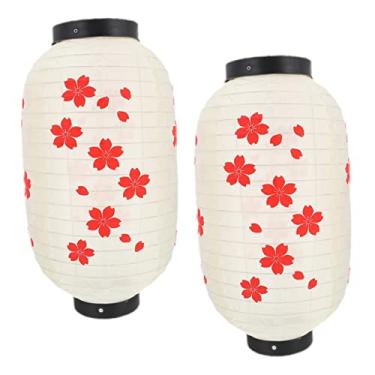 Imagem de DOITOOL 2 Unidades Lanterna de flor de cerejeira estilo japonês luminaria japonesa decoração festa lanterna de sakura lanternas de restaurante de sushi modelagem abajur Japão