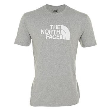 Imagem de Camiseta masculina The North Face de manga curta meia cúpula, Heather Grey/Tnf White, X-Large