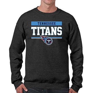 Imagem de Team Fan Apparel NFL Adult Property of Crewneck Moletom de lã - masculino e feminino - Mantenha-se aquecido e represente seu time com estilo