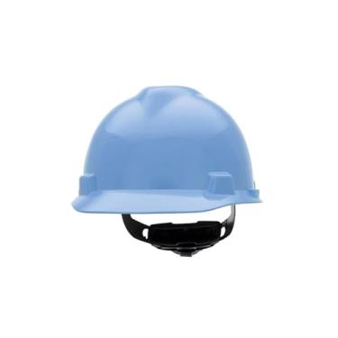 Imagem de MSA 475358 V-Gard Slotted Hard Hat, Cap Style, with 4-point Fas-Trac III Suspension, Standard, White