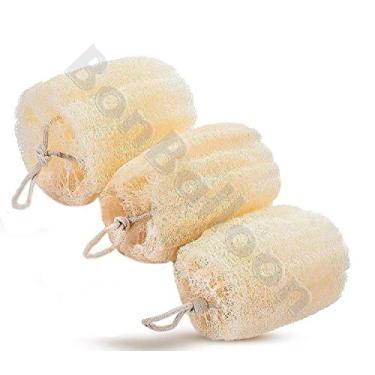 Imagem de Conjunto de 3 esponjas egípcias Luffa Loffa Lofa Scrubber 100% natural SPA Beauty Bath Remove Dead Skin Body Luxuosa qualidade premium para esfoliar sua pele/1984