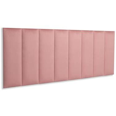 Imagem de Cabeceira Queen Modulada Reta Cama Box 160 Cm x 60 Cm Blu Interiores Cor:VELUDO Rosé