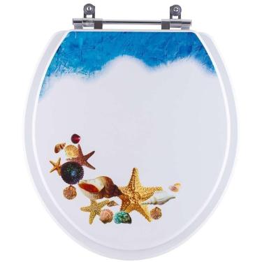 Imagem de Tampa De Vaso Decorado Fundo Do Mar Sabara Para Bacia Icasa Convencional