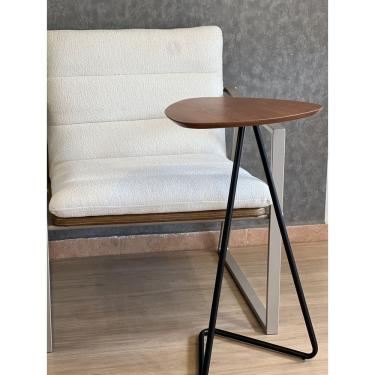 Imagem de Mesa Lateral Folha para Apoio de Sofá
