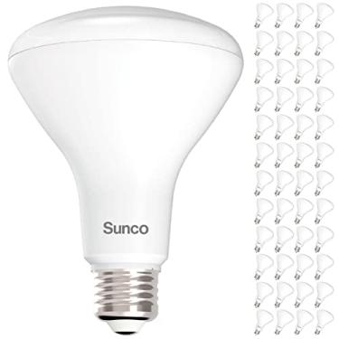 Imagem de Sunco Pacote com 48 lâmpadas LED BR30, holofotes internos CRI93 equivalente a 11W 65W 5000K luz do dia 850 lúmens, base E26, 25000 horas de vida útil interior residencial residencial regulável