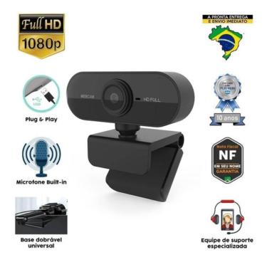 Imagem de Full Hd 1080P Webcam Microfone Visão Computador Câmera