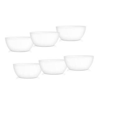 Imagem de Conjunto Bowls Plastico Pp Resistente Com 6 Pç Para Petiscos - Krystal