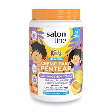 Imagem de Creme Pentear Kids Cachos Definidos Maracujá Salon Line 1Kg