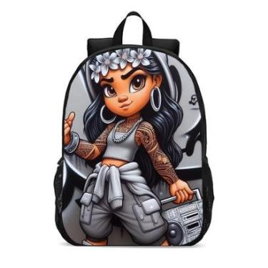 Imagem de MOCHILA ESCOLA INFANTIL JUVENIL ANIME MENINA CHEIA DE TATUAGEM-Unissex