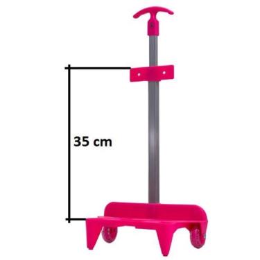 Imagem de Carrinho Mochila Haste Única com Fixação Traseira e Placas de Fixação 