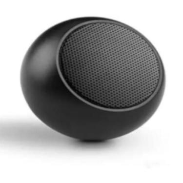 Imagem de Caixinha Som Bluetooth Metal Mini Speaker Amplificada Preto - M3