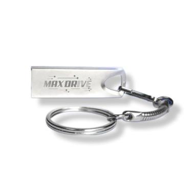 Imagem de Pen drive 4GB metal com chaveiro cass 10 2.0 max drive