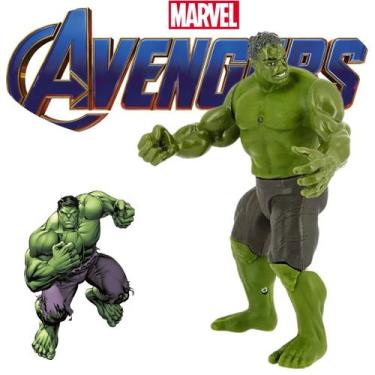 Imagem de Brinquedo Hulk Marvel Oficial Para Criançada Vingadores Pequeno Ideal 