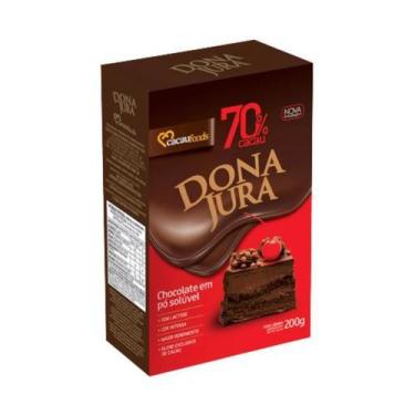 Imagem de Chocolate em Pó Solúvel 70% Cacau Sabor/Cor Show p/Bolo 200g - Cacau F